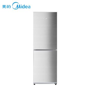 美的冰箱BCD-168M，美的极光银两门直冷家用冰箱，节能环保，送货楼下，现价1999元，下单立减！(BCD-168M)