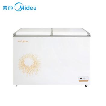 美的(Midea)BD/BC-265VEM 265升 卧式 单温冰柜 冷冻冷藏转换家用冰柜 商用冷柜 旋律金(BD/BC-265VEM 旋律金)