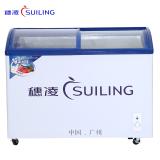 穂凌(SUILING)WD4-351H 351升单温弧面钢化玻璃门冷冻展示柜，急冻速冻雪糕柜（WD4-351H）(WD4-351H)
