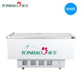 TONBAO/通宝SD/C-488/378/639/839 卧式单温玻璃门岛式冻肉保鲜冷柜 冻肉海鲜保鲜岛式展示柜(SD/C-488)