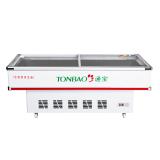 TONBAO/通宝 SC-1380/1680/1980卧式玻璃门斜面海鲜展示冰柜 斜面玻璃门急冻烧烤冷柜商用展示柜(SC-1380)