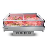 穗凌DLCD-1.5T卧式直冷鲜肉冷藏柜商用熟食猪肉凉拌卤鸭保鲜冷柜卧式熟食柜冷柜图片价格型号(DLCD-1.5T 1.5米鲜肉柜直冷)